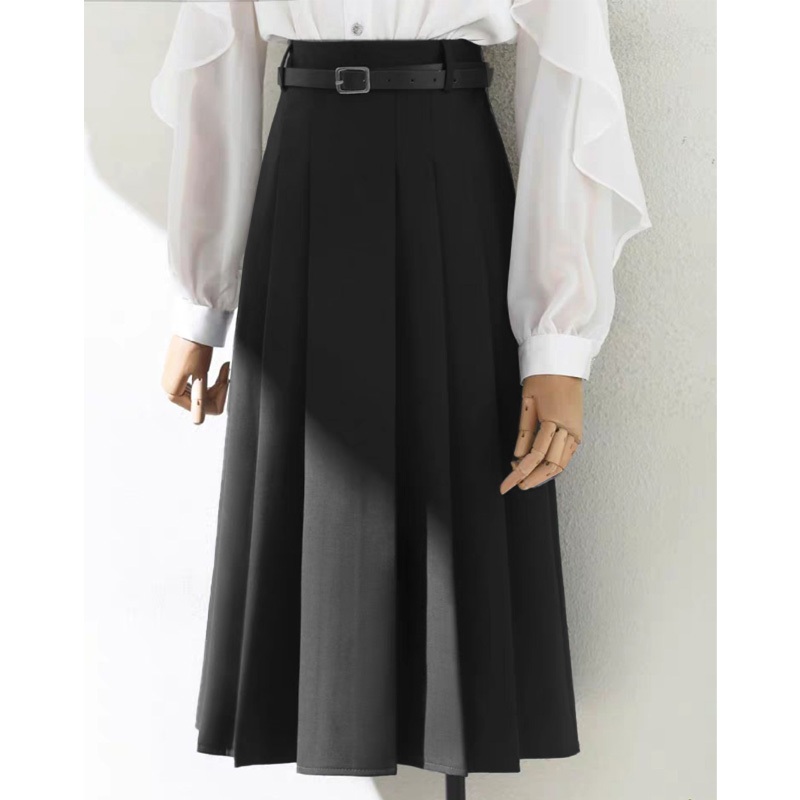 Chân váy dài cạp cao xếp ly thời trang Floral – không kèm thắt lưng FLCVW-103 (97% Polyester Rayol + 3% Spandex)